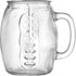 37 Oz (Set 4) Oktoberfest Football Fan Glass Cups Fun Jumbo Drinking Mug - Great For Beer, Mead, & Ale, Stein Mug