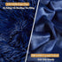 XeGe Faux Fur Throw Pillow Covers, Shaggy Fluffy Cushion Covers, Set of 2 Decorative Pillow Shams for Sofa Bed