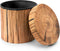 Sorbus Tree Stump Stool, 15 Inch Toy Storage Ottoman, Rustic Log Cabin Decor, Perfect Footstool and Kids Toy Chest