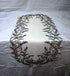 Table Runner with Purple Lavender Lilac Flowers on Antique White Material, Size 44 x 15 inches