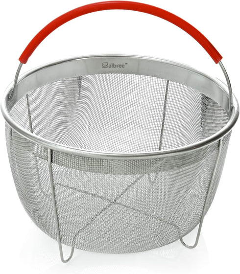 Original Salbree Steamer Basket for 3 Quart Instant Pot Accessories - Stainless Steel Strainer with Handle