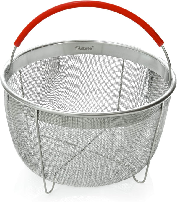 Original Salbree Steamer Basket for 3 Quart Instant Pot Accessories - Stainless Steel Strainer with Handle