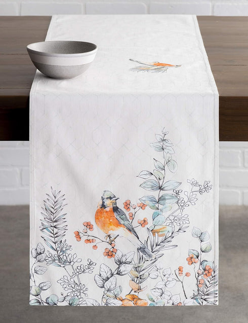 Maison d' Hermine Table Runner 100% Cotton Double Layer 72 inches Long for Home Kitchen Dining Party Decor