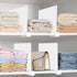 6 Closet Closet HBlife Pcs White Acrylic Shelf Dividers, Vertical Purse Organizer for Perfect for Sweater, Shirts