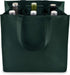 True Wine Shopping Bag - 6 Bottle Tote with Divider Insert, Reusable Green Carry Bag