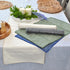 14x36 inch Coffee Table Runner Short Table Runner with Decorative Stitched Edge Natural Cotton Fabric Small Dresser