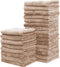 Sunny zzzZZ 24 Pack Kitchen Dishcloths - Does Not Shed Fluff -