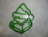 Grinch Head Dr Seuss Book Cartoon Character Christmas Movie Cookie Cutter Baking Tool Made in USA PR682