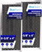 BlueStars JX81H WB02X10956 Microwave Charcoal Filter (4" x 8-5/8") - Fits GE & Samsung Ovens - PACK OF 2