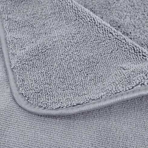 60 30 Set, 6 POLYTE Oversize, x in., Quick Dry Lint Free Microfiber Bath Towel Piece (Gray)