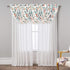 DriftAway Ada Botanical Print Lined Thermal Insulated Window Valance, 52 Inch by 18 Inch, Ivory Orange Teal