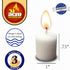 Ner Mitzvah 3 Hour Neironim Candles, 24 Count Shabbat and Votive Wax Candle