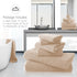Hemming Set 2 2 2 6 TENSTARS Luxury Silk Towel - Light Thin Quick Drying - Bath Towels Hand Towels Washcloths - Ultra