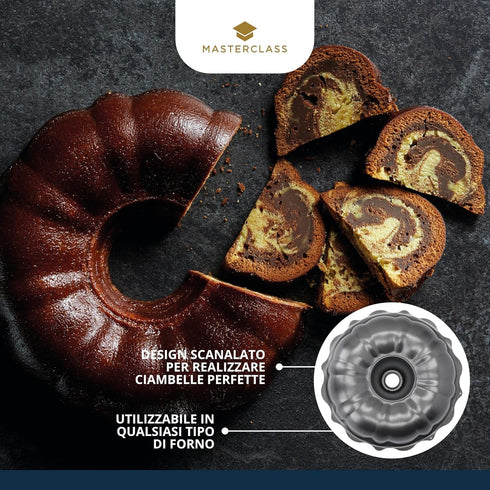 Master Class Non Stick 10" Bundt Kugelhopf Pan/Tin