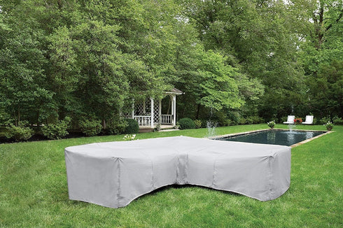 Protective Covers Inc. Modular Sectional Sofa Cover - 12"W x 40"D x 32"H, Gray - 1260