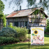 Welcome Garden Farm Flag, 12x18 Inch Sunflower Cute Pink Pig Vertical Double Side Decor for Outside Farmhouse Garden