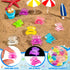 SYWHXY 126PCS (7 Luminous Mini Resin Crabs Cute Crab Figurines Glow in The Dark, Tiny Miniature Crabs Animals for Micro