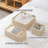12 Pack Closet Clothing,Socks,Bra,Towels,Ties(12 Pack,Beige) Fordonral Drawer Organizer Clothes, Foldable Fabric