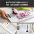 BINO Cutting Board - 3-Piece Chopping Boards, BPA-Free Plastic, Durable, Dishwasher Safe