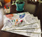 Mandala Design Set of 4 Placemats, Interactive Coloring Placemats for Kids, Washable and Reusable DIY Activity