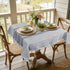 36 36 inch, Gray Square Tablecloth x Spring Rustic Farmhouse Grey Table Cloth, Small Linen Table Cover for Round Coffee