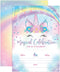 Your Main Event Prints Unicorn Birthday Invitation - Rainbow Party Invite - 20 Fill-In Style (Envelopes Not Included)
