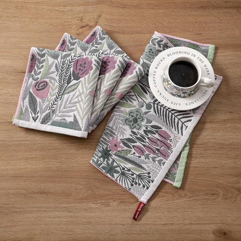 Set 8 100% 16x15 Inch Kitchen Towels of Cotton Hand Towels Dish Towels with Hanging Loop Absorbent Reusable