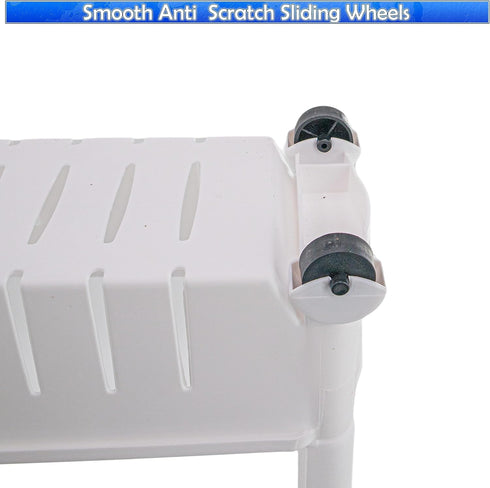 5 STAR SUPER DEALS Slim Rolling Storage Cart - Narrow Slide Out Shelving Utility Cart - Mobile Storage for Laundry