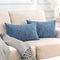 Home Brilliant 12x20 Pillow Cover for Couch Chair, Super Soft Lumbar Throw Pillow Cover, Pack of 2, Jeans Blue (30cm x