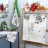 3 Pack Set Preboun Christmas Snowman Bathroom Towels Grey Winter Forest Hand Towels Snowflakes Bath Towels Cardinal