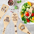 5Pcs Mother's Day Wooden Spoons Utensils Set, Non-Stick Bamboo Cooking Gadget for Mother's Day Gift