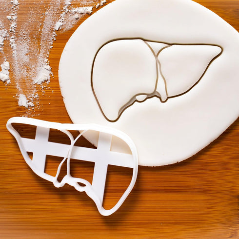 Set of 3 Gastrointestinal Anatomy Cookie Cutters (Intestines, Liver, Stomach) - Bakerlogy