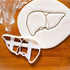 Set of 3 Gastrointestinal Anatomy Cookie Cutters (Intestines, Liver, Stomach) - Bakerlogy