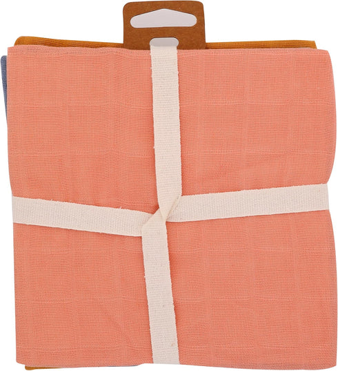 Full Circle Kind Collection, 100% Organic Cotton Kitchen Cloths, Set of 3, Multi Color