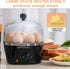 304 9 Shut-Off,30 Settings Oroton stainless steel inside and outside Rapid Egg Cooker, Egg Capacity Electric Egg Cooker