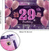 IMISI 29th Birthday Decorations for Girls - Happy Birthday Banner Pink Backdrop for Women