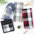 DII Tri-Color Check Collection Kitchen Potholder Set, 2 Piece Black