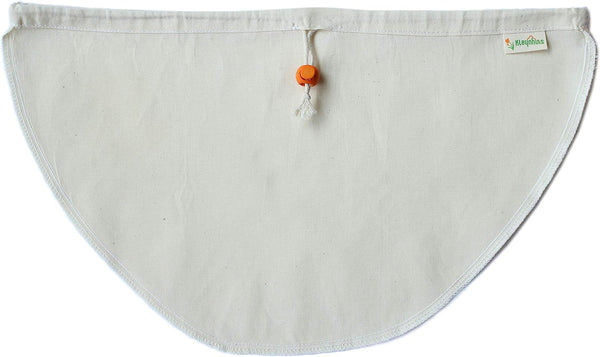 Greek Yogurt Strainer Pouch - Organic Cotton (16"X9") / Reusable Cheesecloth Alternative