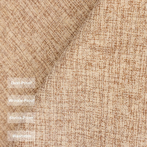 24 24 Inch Faux Linen Small Square Tablecloth Flaxen Textured Farmhouse Fabric Table Cloth Heavy Duty Wrinkle Resistant
