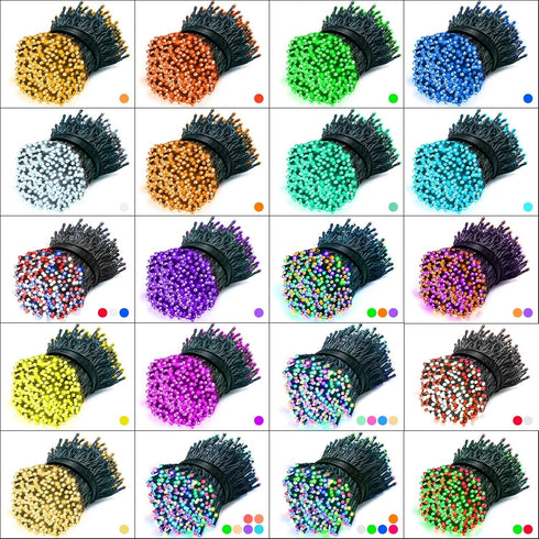 200 35 66FT 4th LED Christmas Lights Color Changing, Colors of July String Lights with Remote Timer, Connectable