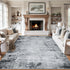 5x7 Area Rugs Living Room Rug - Washable Modern Abstract Soft Neutral Non-Slip Carpet Large Indoor Floor Thin Carpets