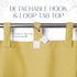 Elrene Home Fashions Matine Weatherproof Tab-Top Curtain Panel - Solid Color, Indoor/Outdoor, 52”W x 84”L, Yellow