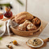 14 Counter JUNGLE CULTURE Handcrafted Round Wicker Tray Large Decorative Rattan Serving Basket for Coffee Table