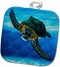 3D Rose Sea Turtle Diving Pot Holder, 8 x 8
