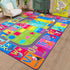 4x6 HOMORE Kids Educational Rug, Kids Collection Area Rug for Learning Alphabet, Numbers, Colors, Season and Animal