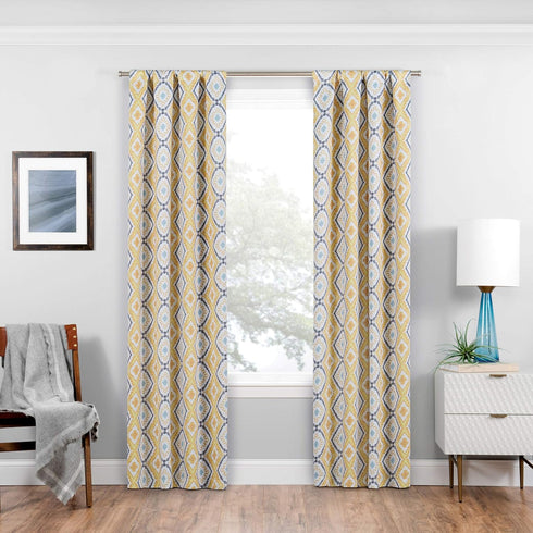 ECLIPSE Morrow Room Darkening Curtains for Bedroom, 37" x 63" Thermal Insulated Light Blocking Single Panel