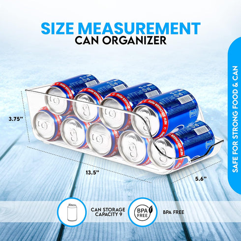 Utopia Kitchen Can Organizer for Pantry (Pack of 6) - Soda Can Storage for Fridge & Freezer, Holds Food & Soup Can