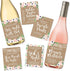 Hadley Designs 6 Mommy's First Milestone Stickers or Wine Labels for New Baby Girl or Boy