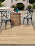 Unique Loom Outdoor Border Collection Area Rug, 2' 2" x 3' 1" Rectangle, Beige/Brown Lines