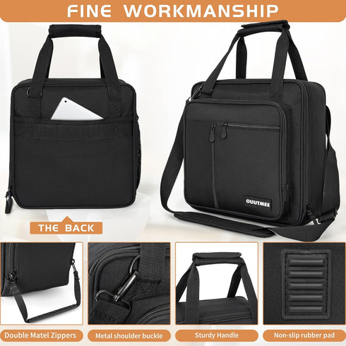 Coffee Maker Carrying Bag OUUTMEE for Keurig K-Mini or K-Mini Plus, Portable Storage Tote with Extra Pockets